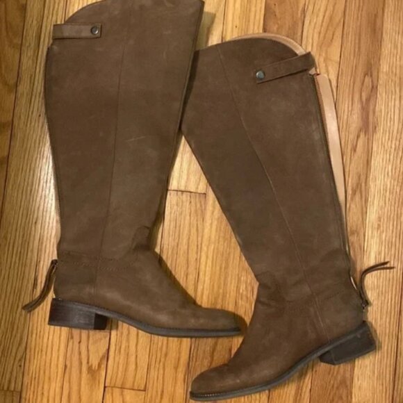 Franco Sarto Brenna Brown Suede Boot Size 9.5 - Picture 3 of 9